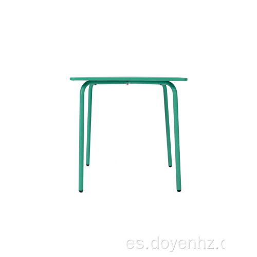 Mesa plegable infantil cuadrada de metal de 48 cm